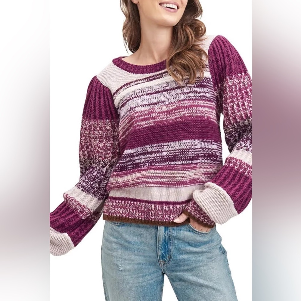 Splendid Purple Pullover, XS